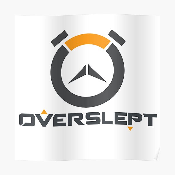 Overslept / Overwatch logo Poster RB2410 product Offical overwatch Merch