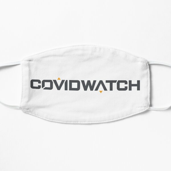 COVIDWATCH (OVERWATCH PARODY) Flat Mask RB2410 product Offical overwatch Merch